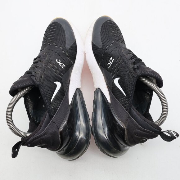 Nike Air Max 270 Black White GS Youth 5.5 Women's 7 Running Sneakers 943345-001 - Picture 6 of 9